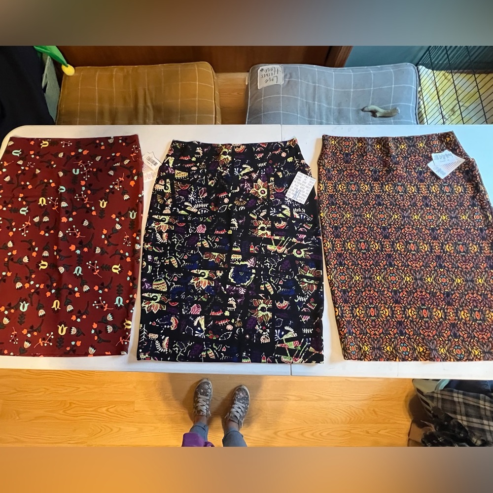Lularoe XL Cassie skirt LOT of 3